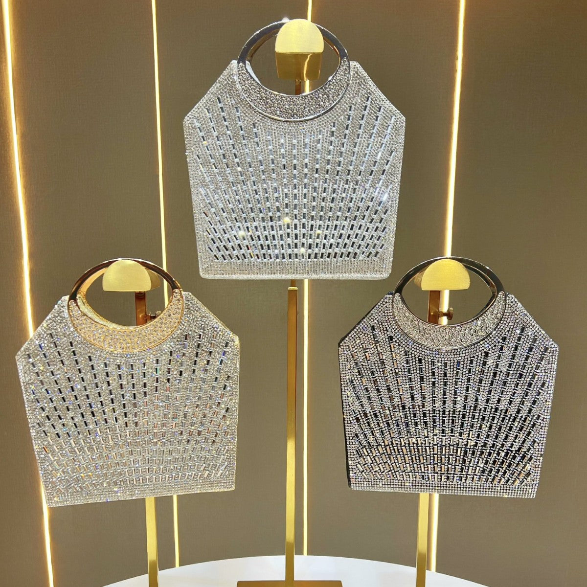 Statement Crystal-Studded Evening Handbag — product view 4