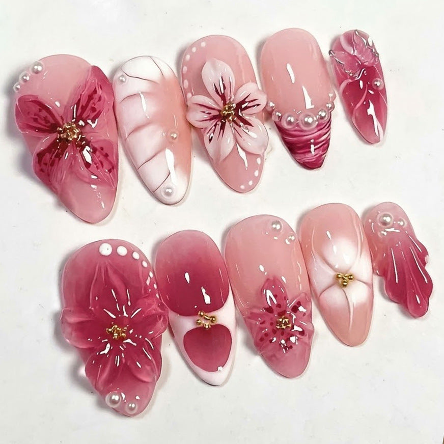 Floral Patterned Press-On Nail Art Kit — product view 6