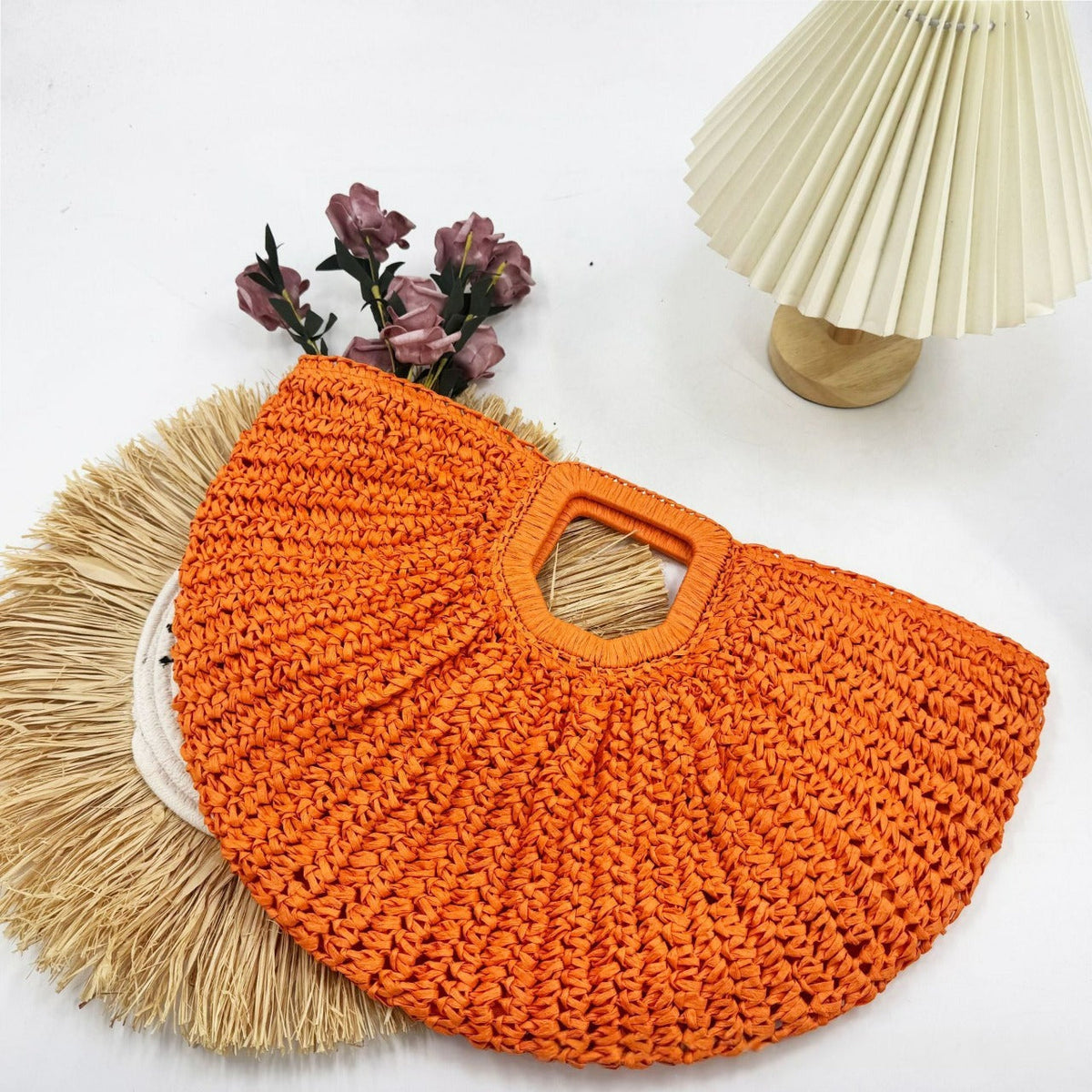 Designer Bast handbag with unique cut LoungeYard — product view 7