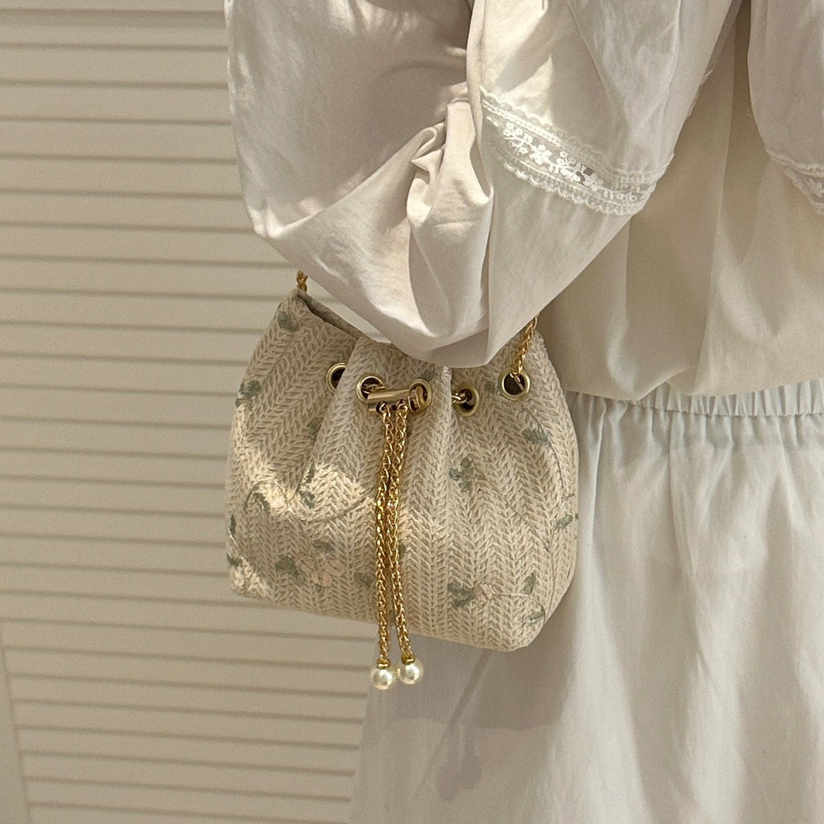 Decorative Drawstring Handbag — product view 1