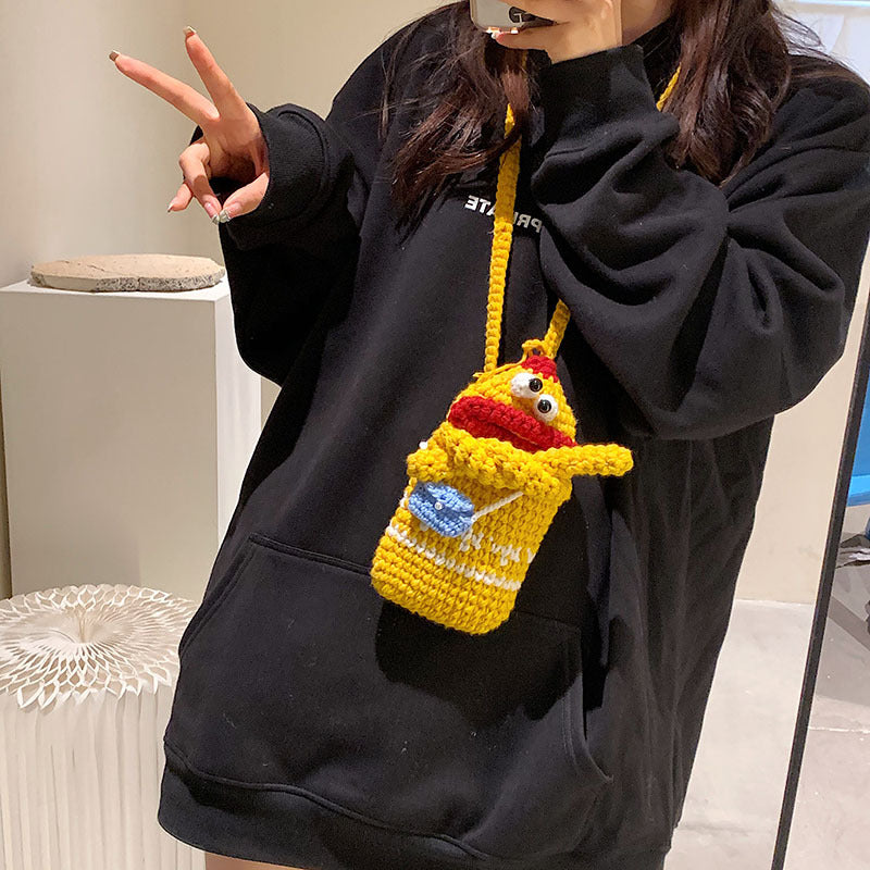 Fun Character Crochet Crossbody Bag — product view 2