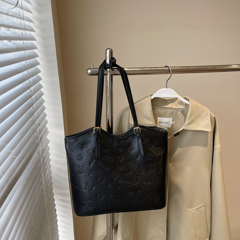 Textured Leather Tote LoungeYard — product view 6