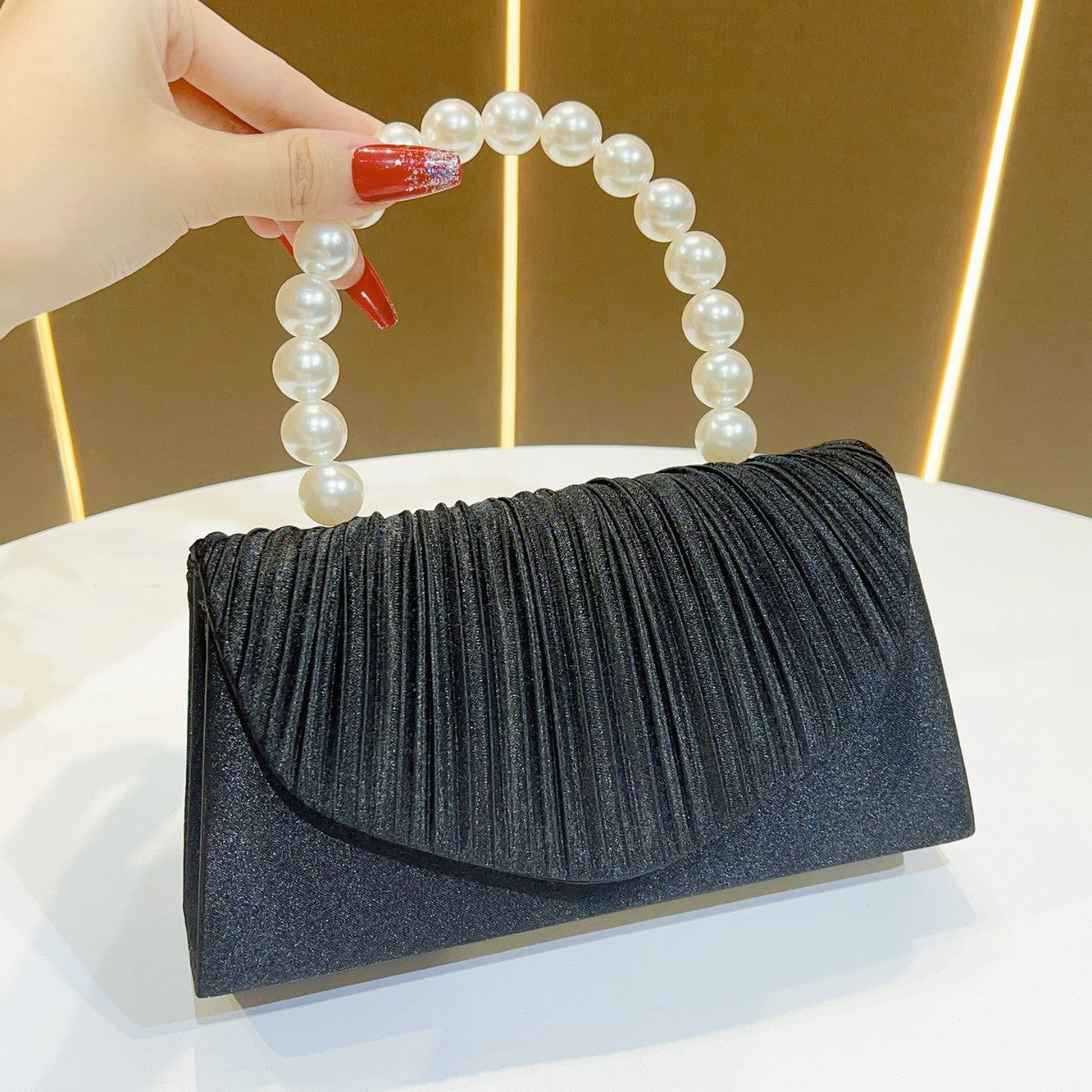 Elegant Pleated Evening Clutch — product view 6