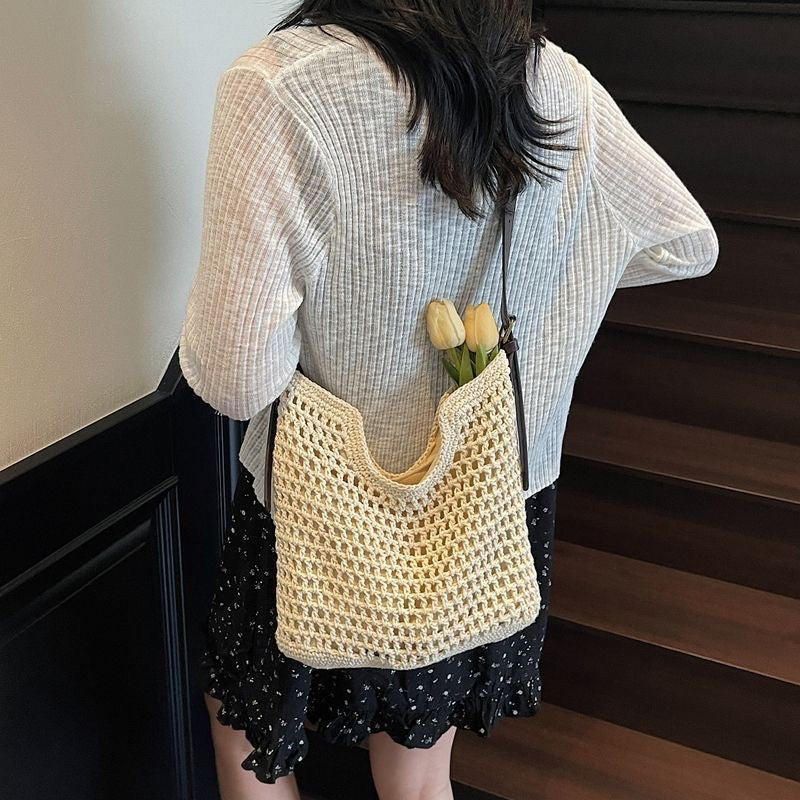Woven Material Handbag LoungeYard — product view 1