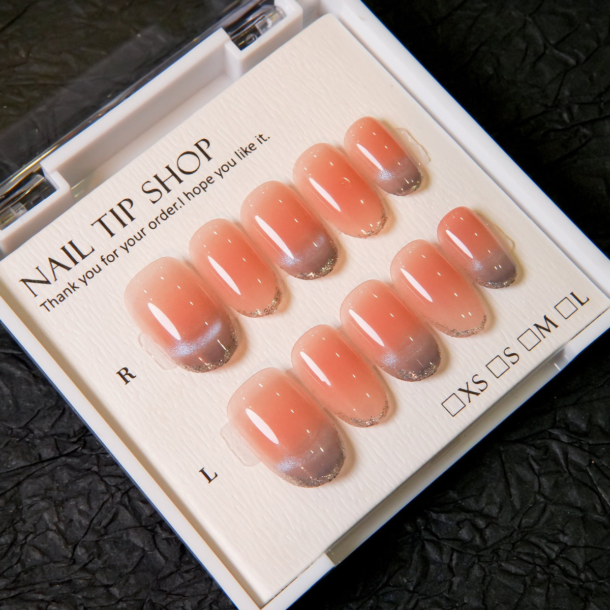 Ombre French Press-On Nail Tips — product view 4