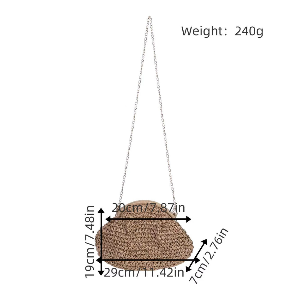 Handcrafted Shoulder Bag Made from Natural Materials LoungeYard — product view 3