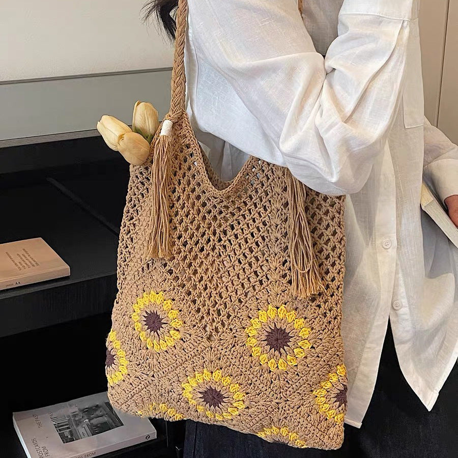 Leisure Beach Bag with Floral Details LoungeYard — product view 2