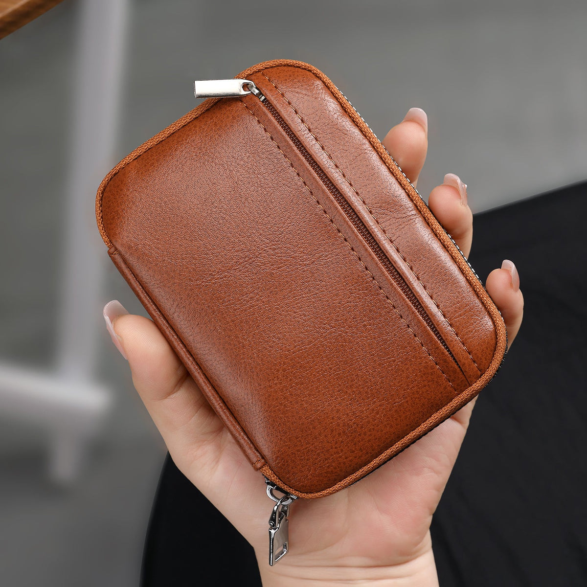 Premium Leather Coin Pouch — product view 1