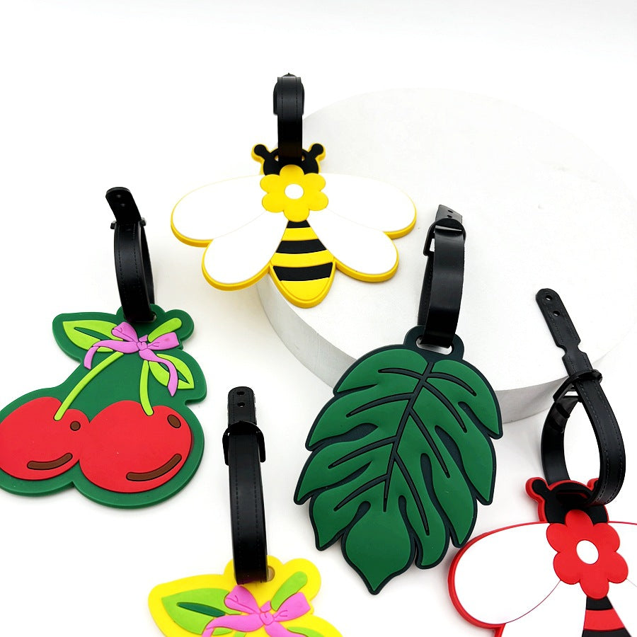 Bee-Themed Luggage Tag LoungeYard — product view 3