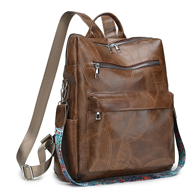 Stylish Leather Backpack LoungeYard — product view 1