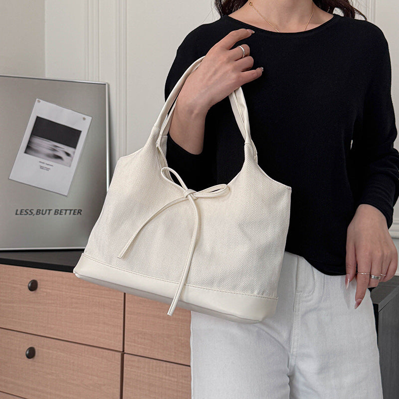 Striped Casual Tote Bag — product view 3