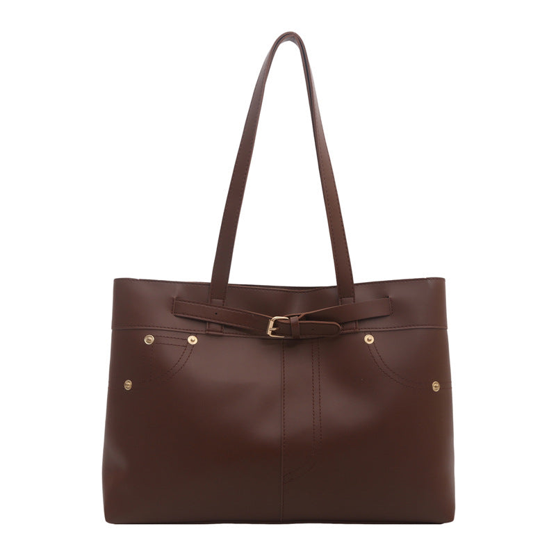 Chic Faux Leather Tote Bag — product view 4