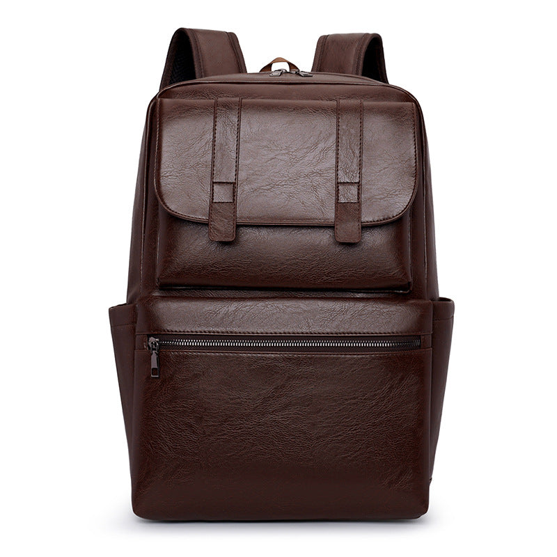 Premium Leather Multi-Functional Backpack — product view 1