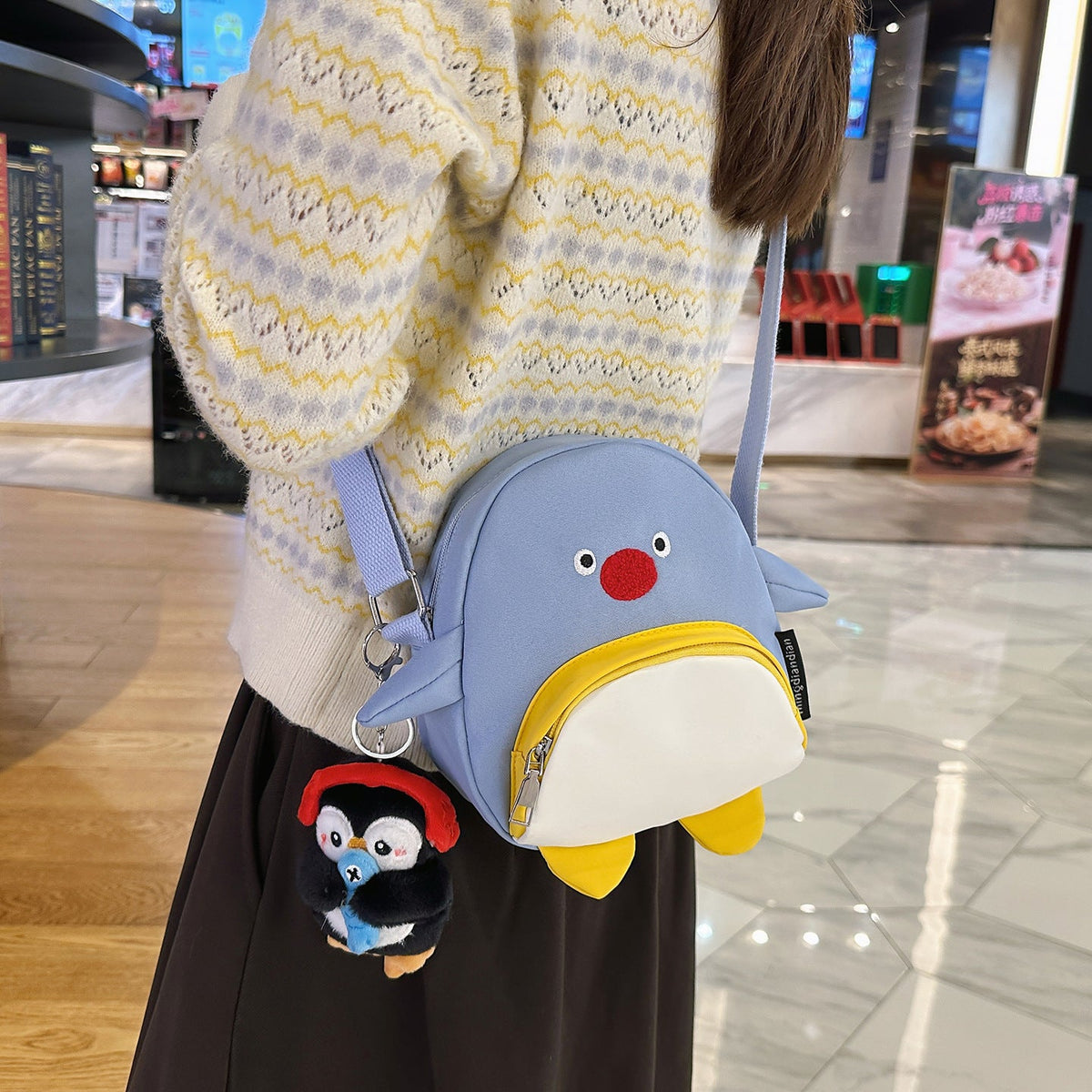 Whimsical Penguin-Themed Crossbody Bag — product view 3