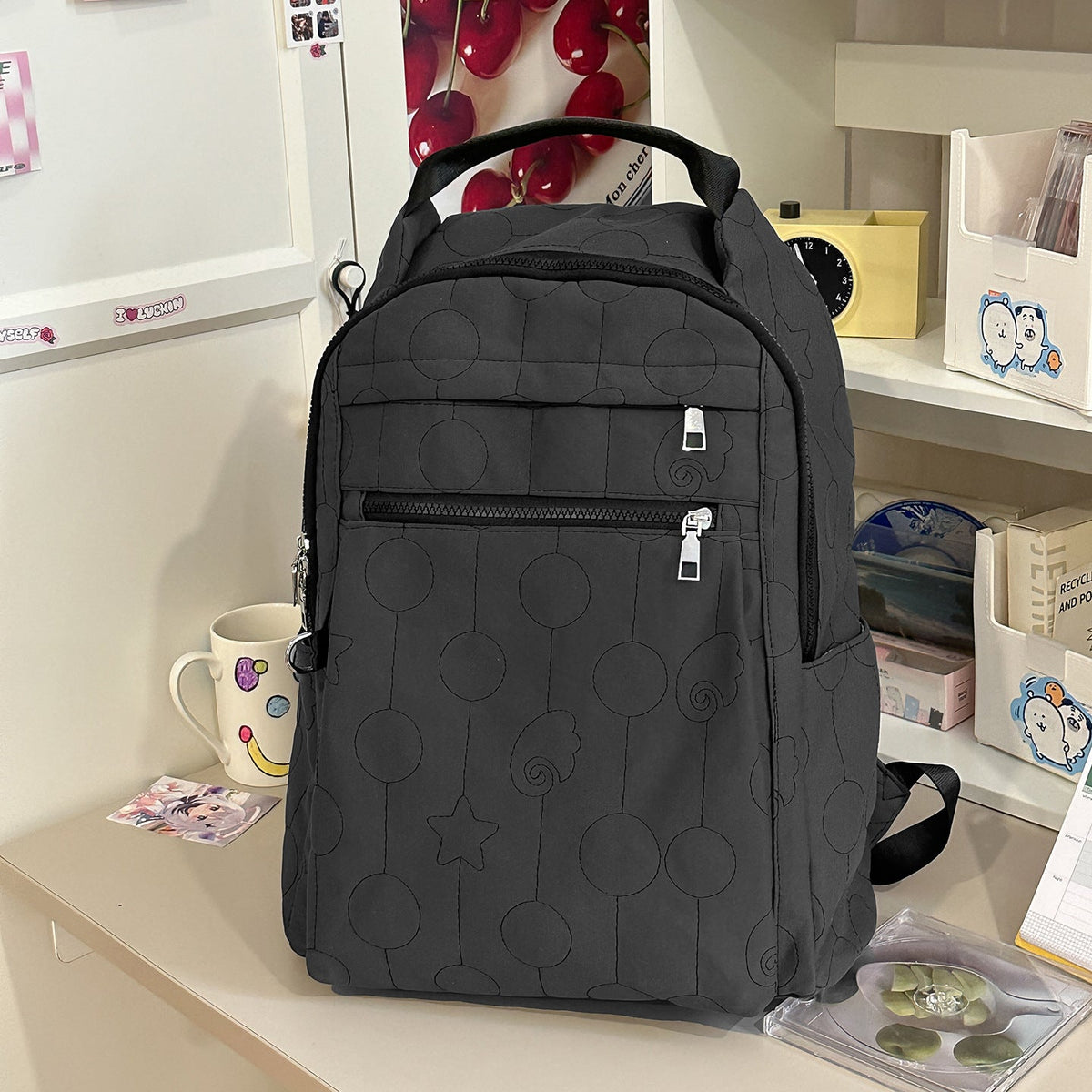 Quilted Multi-Functional Backpack LoungeYard — product view 7