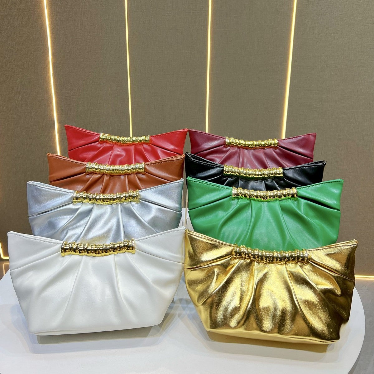 Stylish Pleated Handheld Handbag — product view 4