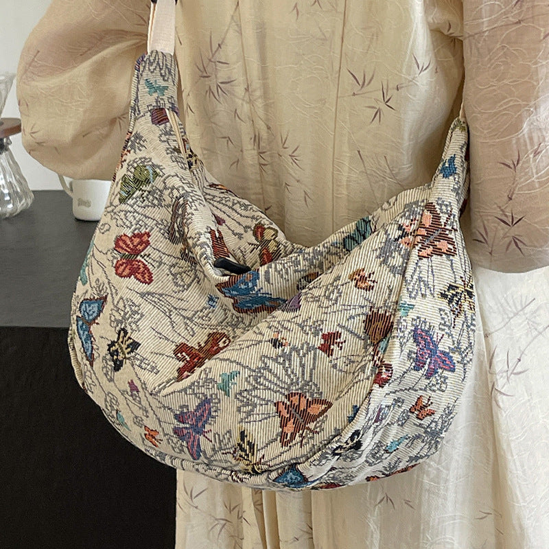 Decorative Floral Patterned Sling Bag — product view 6