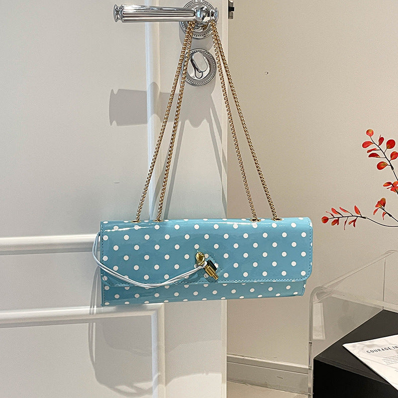 Chic Patent Leather Clutch — product view 3