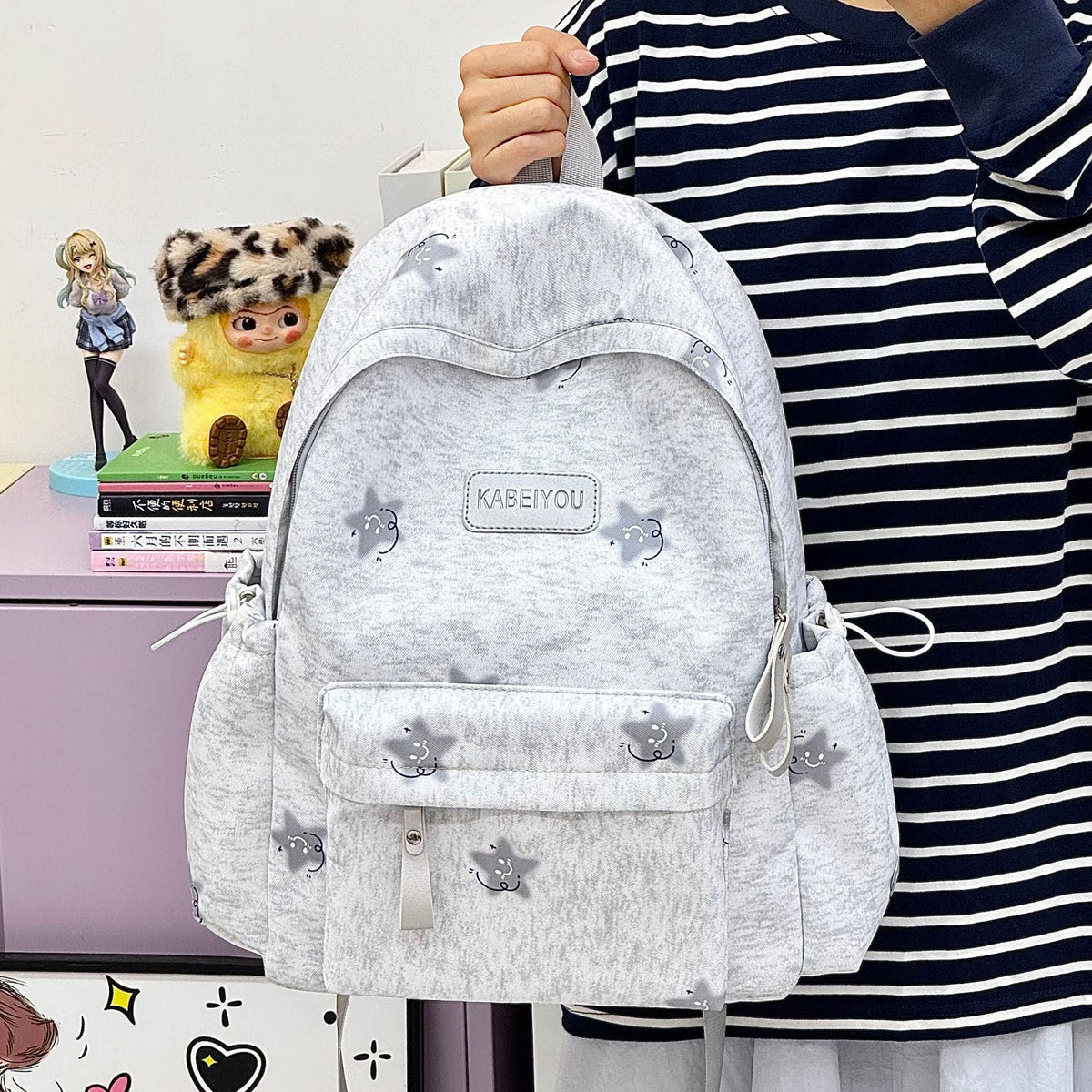 Printed Casual Backpack LoungeYard — product view 1