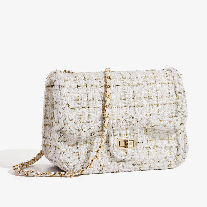 Textured Chain Strap Shoulder Bag LoungeYard — product view 3