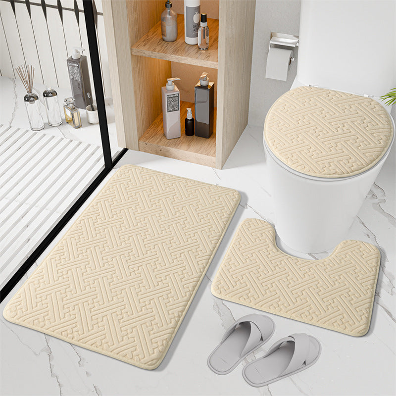 Non-Slip Bathroom Rug Set Bowlift — product view 2