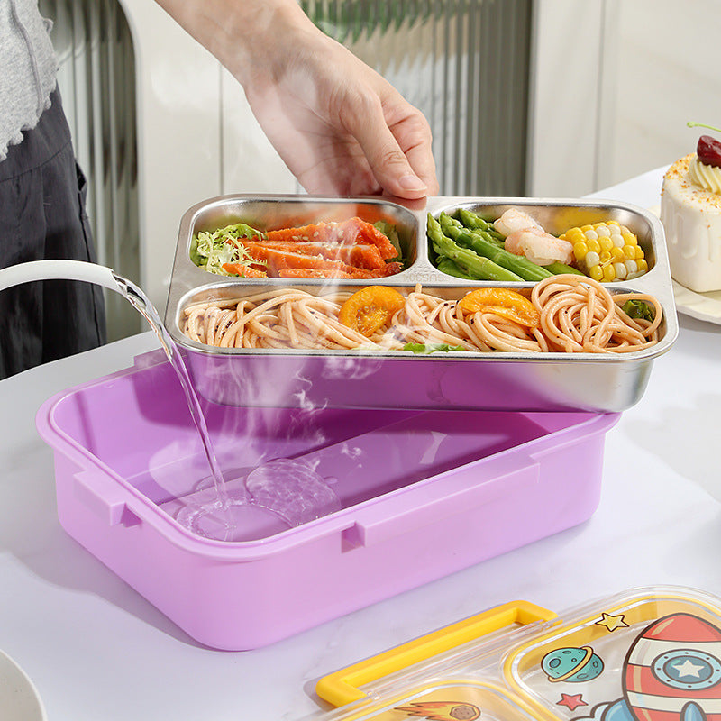 Fun-Themed Multi-Section Lunch Container — product view 1