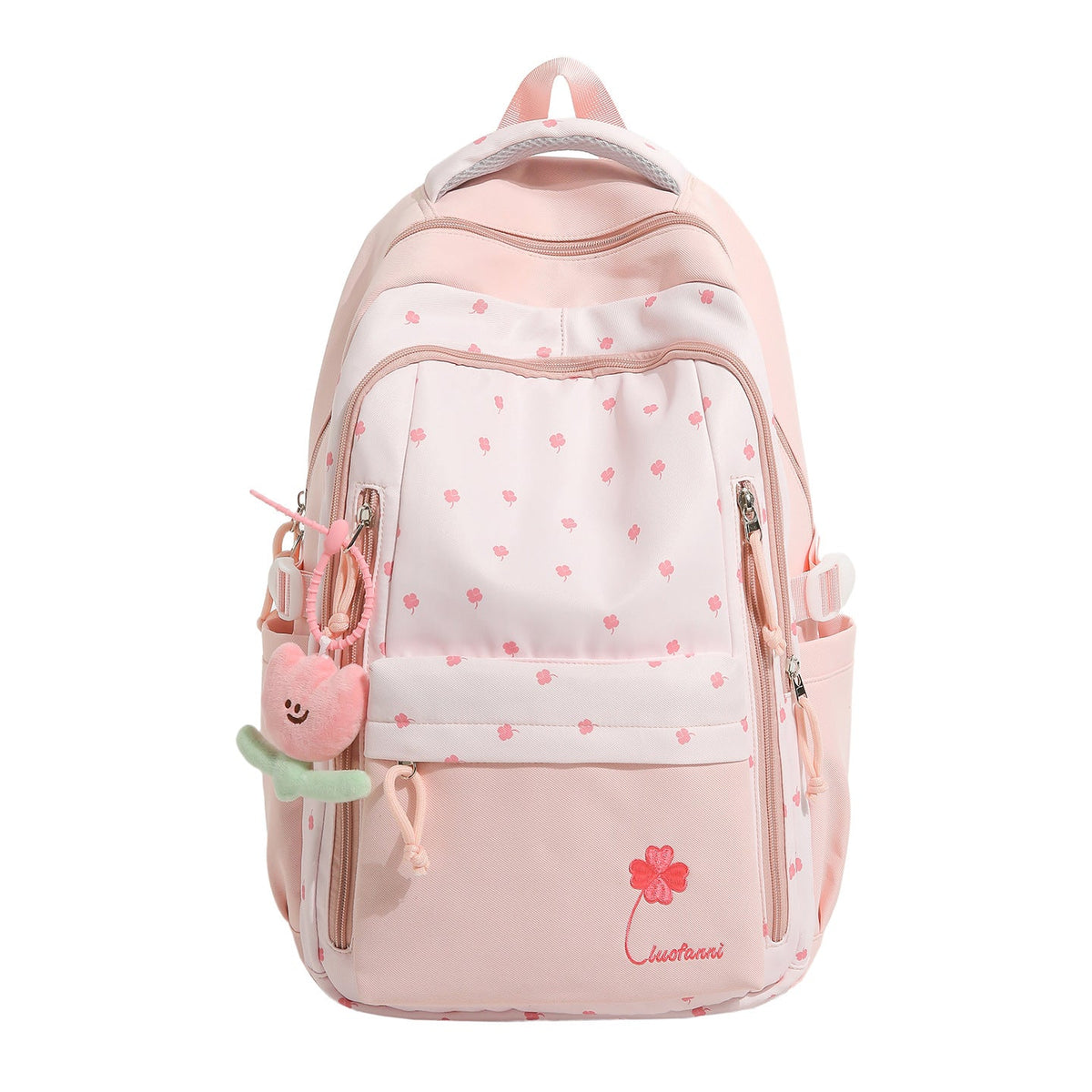 Playful Floral-Themed School Backpack LoungeYard — product view 5