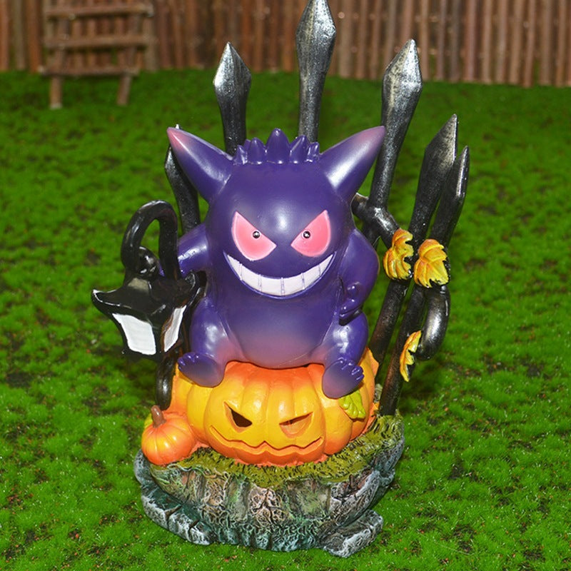 Whimsical Halloween Ghost Figurine Bowlift — product view 2