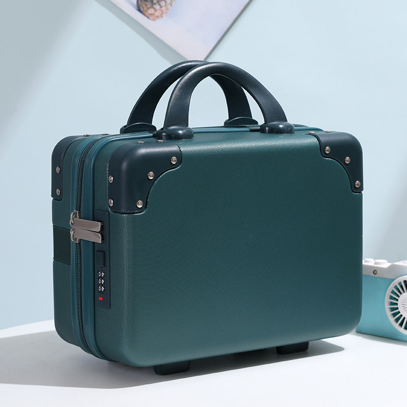 hard-shell vanity carry cosmetic case with reinforced corners and combination lock LoungeYard — product view 3