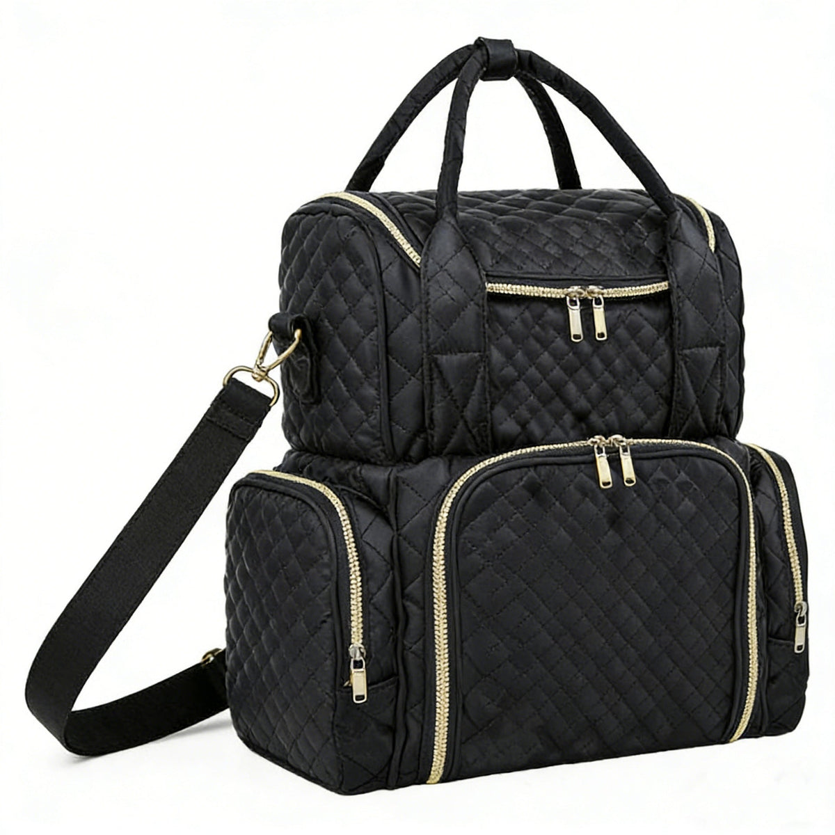 Quilted Multi-Function Backpack LoungeYard — product view 3