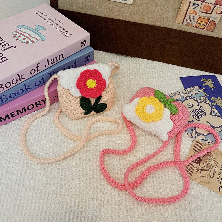 Floral-Themed Crochet Mini Bag — product view 3