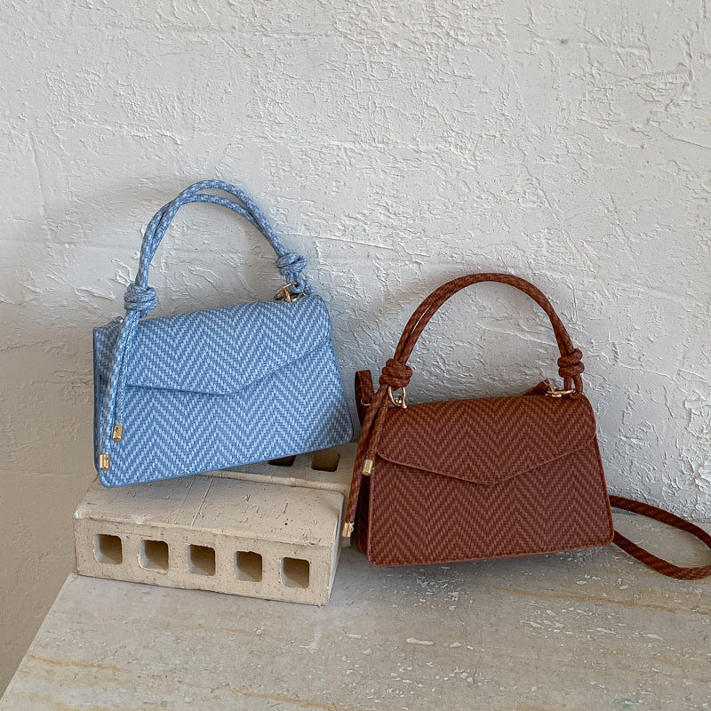 WoElegant Textured Fabric Handbag LoungeYard — product view 3