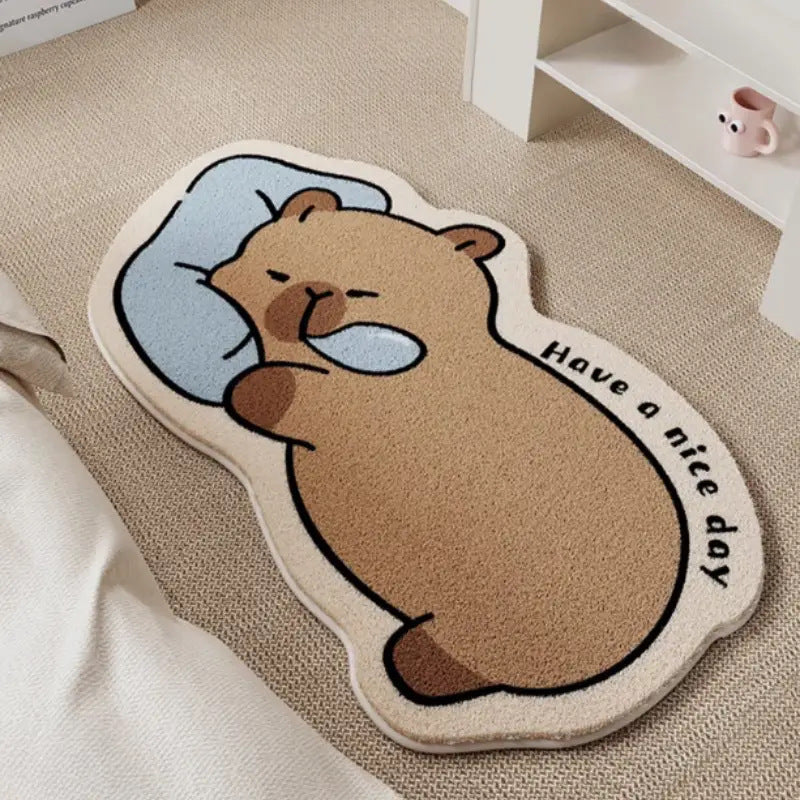 Cute Animal-Themed Bath Mat LoungeYard — product view 1