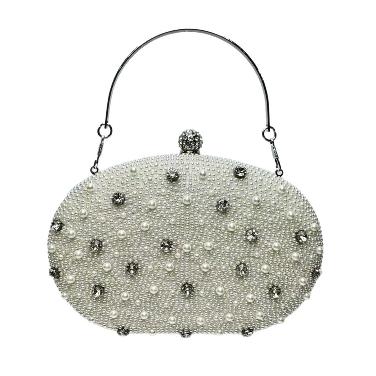 Pearled Decorative Evening Clutch — product view 5