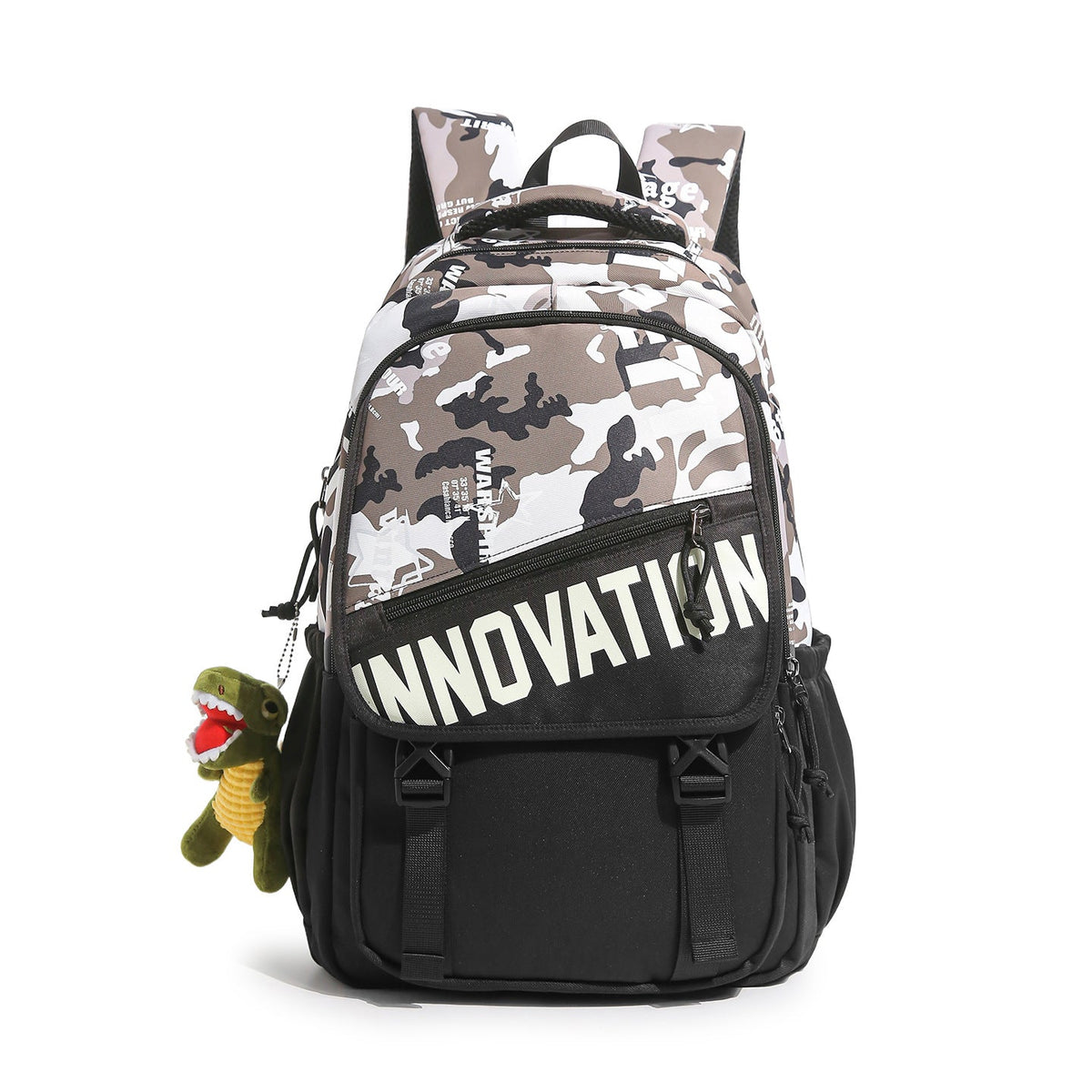Durable Multi-Compartment Backpack with Plush Keychain LoungeYard — product view 5