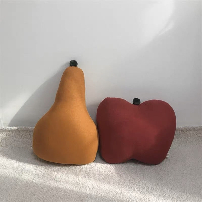 Plush Crescent Moon Decorative Pillow Cushion with Embroidered Face — product view 1