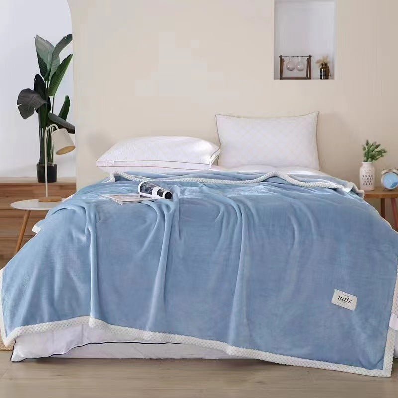 Unisex cuddle blanket with playful cloud design LoungeYard — product view 7