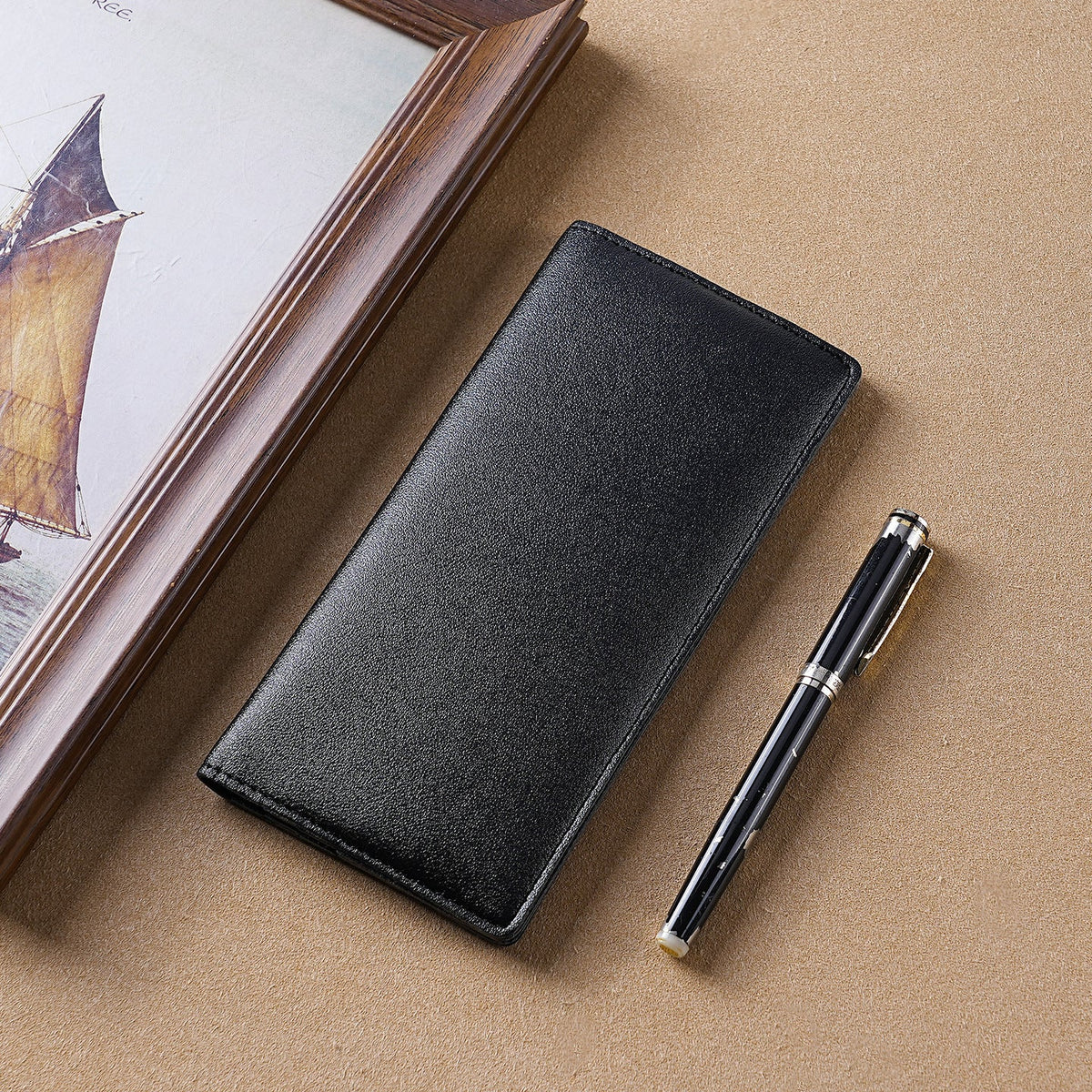 Premium Leather Long Wallet — product view 2