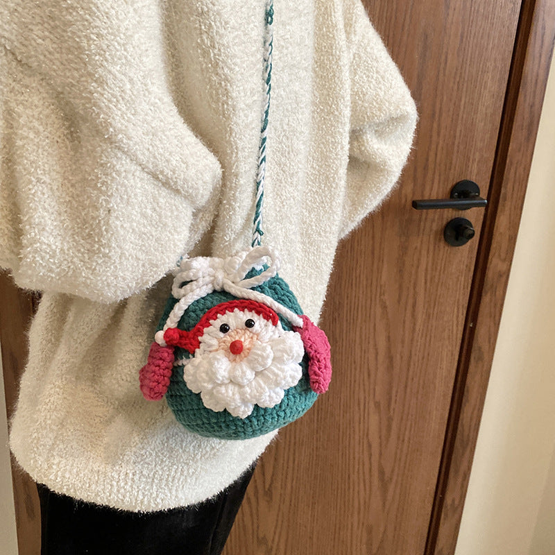 Crochet Santa-Themed Mini Backpack — product view 3