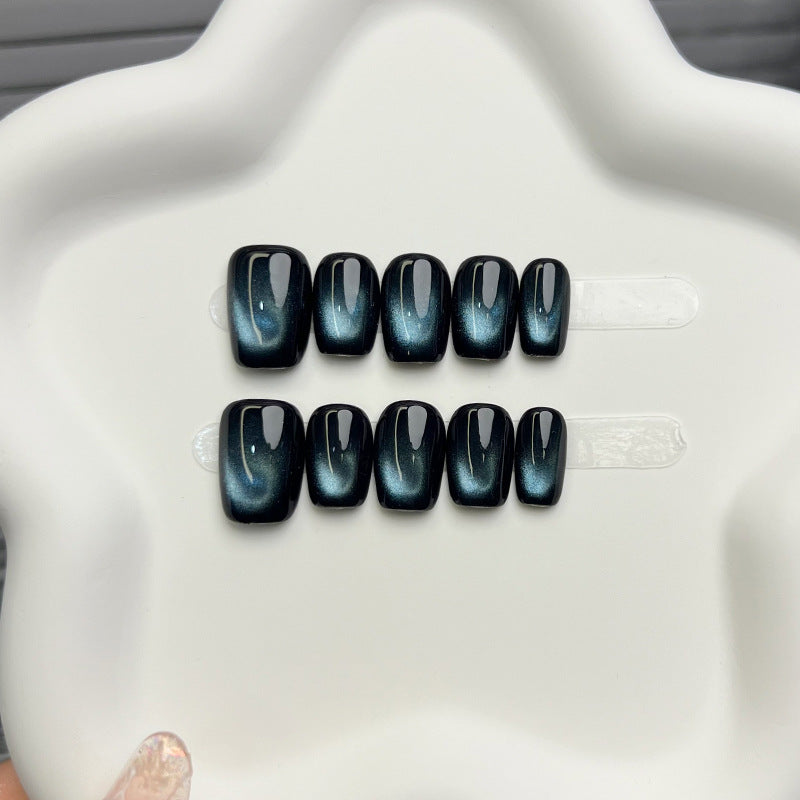 Glossy Marble Effect Press-On Nails — product view 4