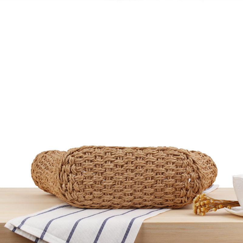 Braided Tote Bag Made of Natural Material LoungeYard — product view 4