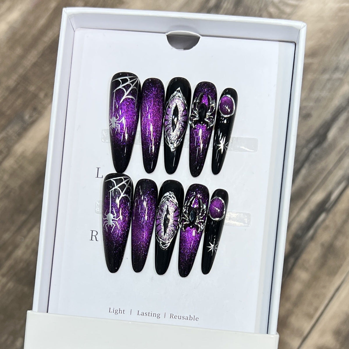 Gothic-Themed Halloween Press-On Nail Set — product view 3