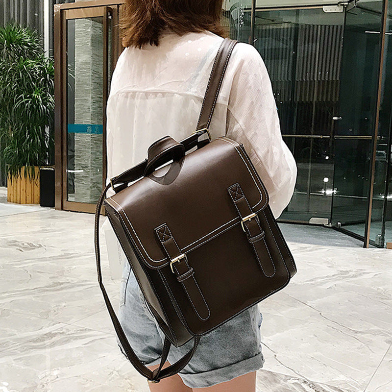 Structured Leather Backpack — product view 1