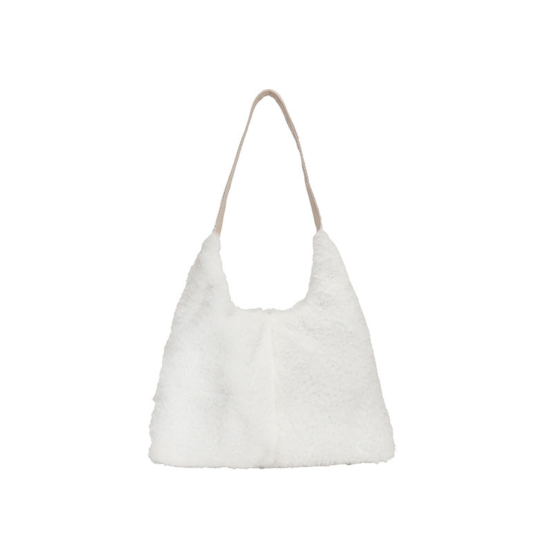 Luxurious Faux Fur Slouchy Shoulder Bag — product view 2