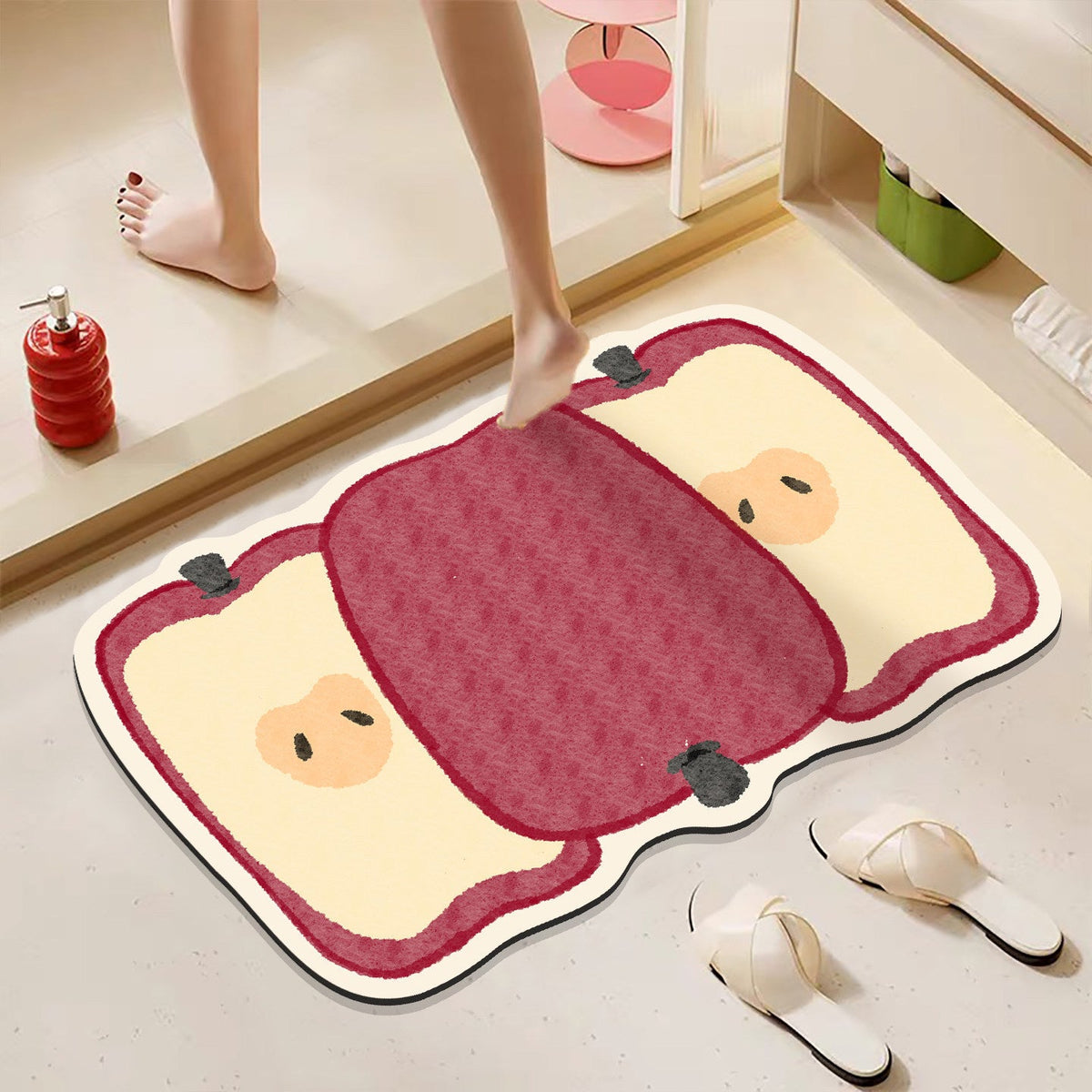 Cartoon Fruit-Themed Bath Mat — product view 2