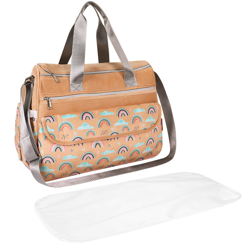 Multifunctional tote bag with removable changing mat LoungeYard — product view 1