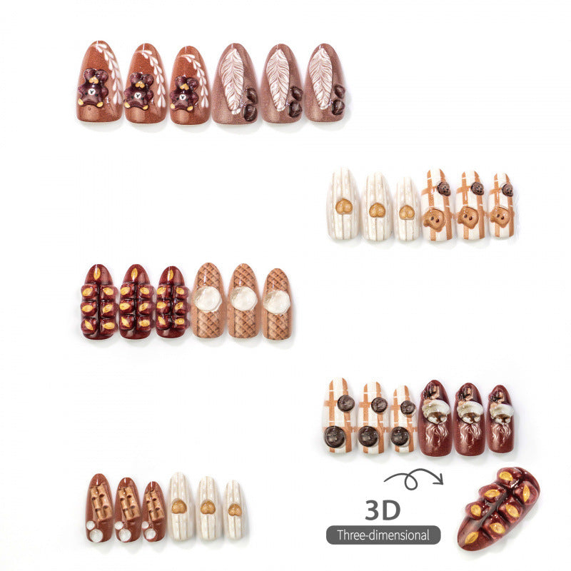 Gourmet Dessert-Themed Press-On Nail Art — product view 3
