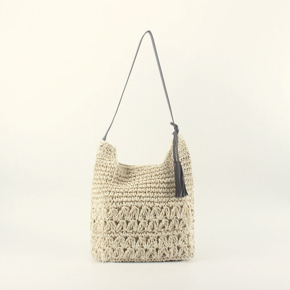 Handcrafted Hobo Bag Made of Natural Material LoungeYard — product view 5