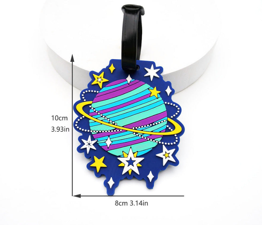 Planet-Themed Luggage Tag LoungeYard — product view 5