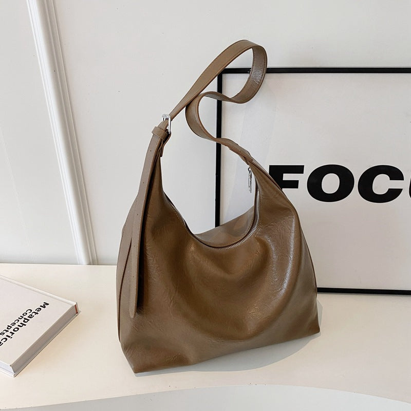 Soft Leather Hobo Handbag LoungeYard — product view 5